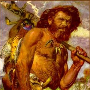 реконструкция облика пещерного человека.